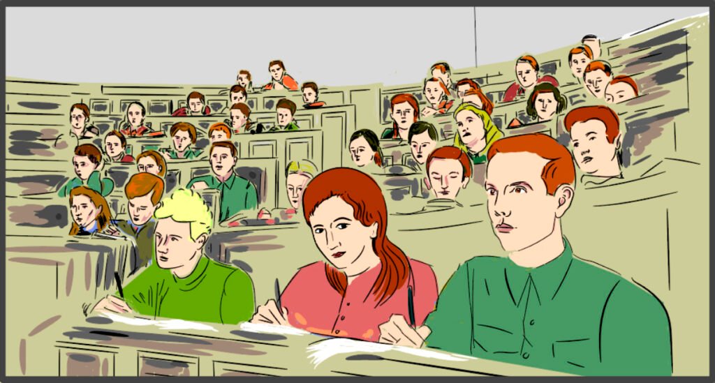 Laura Irasuegi unibertsitatean.