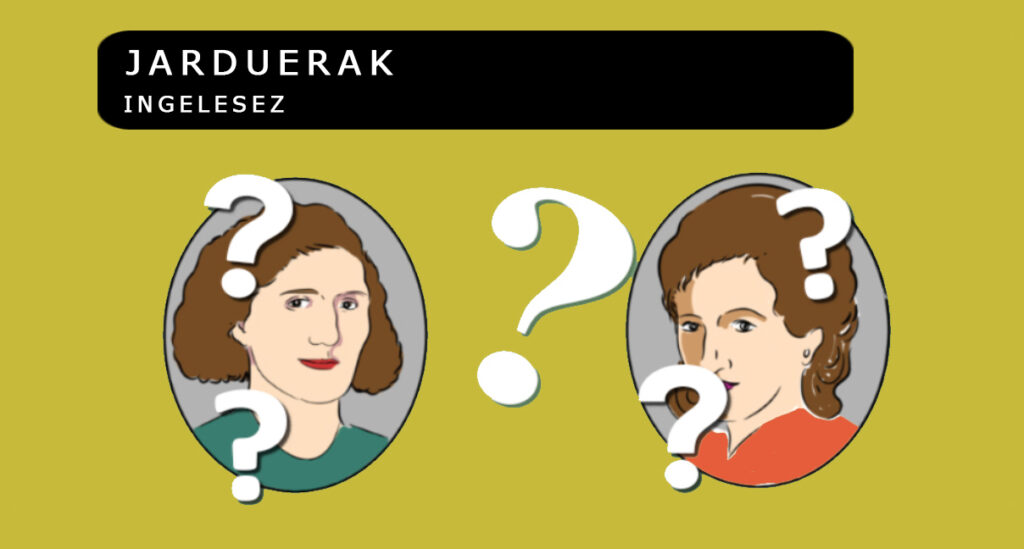 Jarduerak- ingelesez